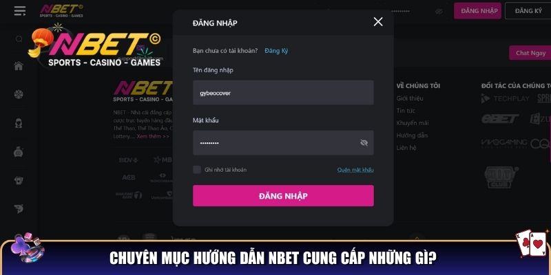 Chuyên mục hướng dẫn NBET cung cấp những gì?